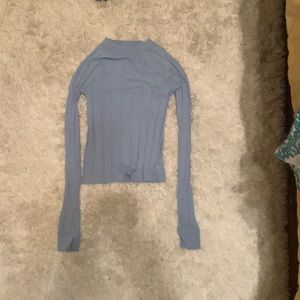 Baby blue fitted top